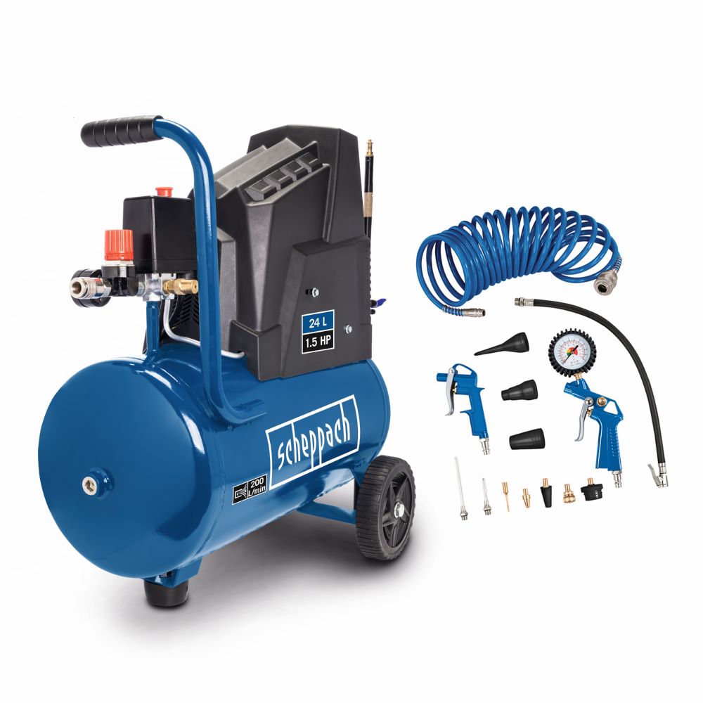 Produktbild Scheppach Kompressor 1100 W 8 bar HC30o inklusive Zubehör