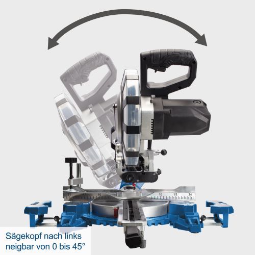 Produktbild Scheppach Kapp-Zug-Gehrungssäge HM216SPX inklusive 2 Sägeblatter bild 12