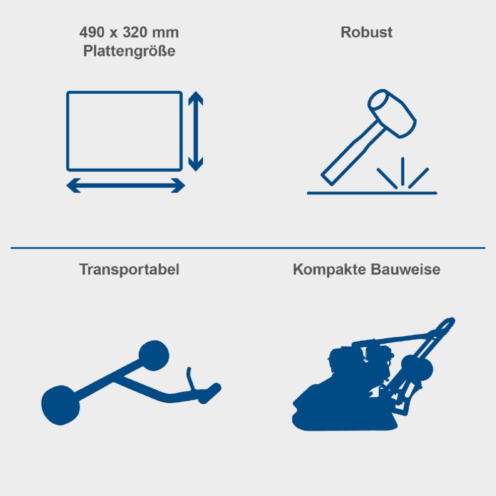 Produktbild Scheppach Rüttelplatte HP1400S 13 kN 1400W 25cm bild 10
