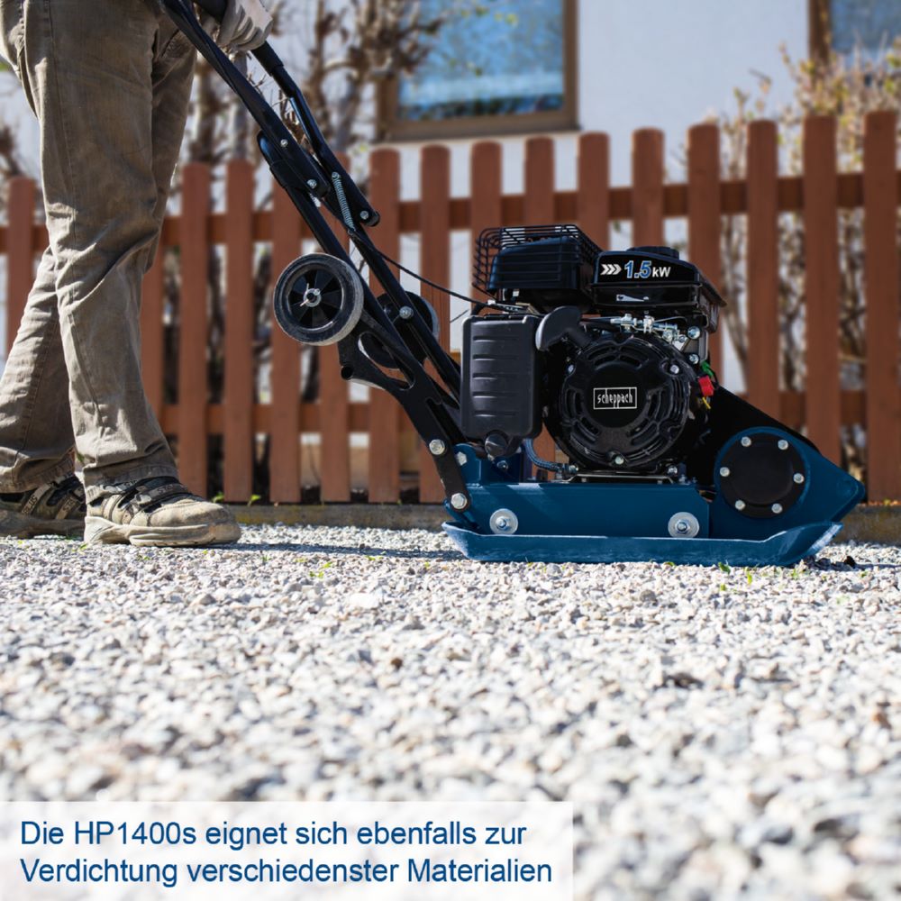 Produktbild Scheppach Rüttelplatte HP1400S 13 kN 1400W 25cm bild 12