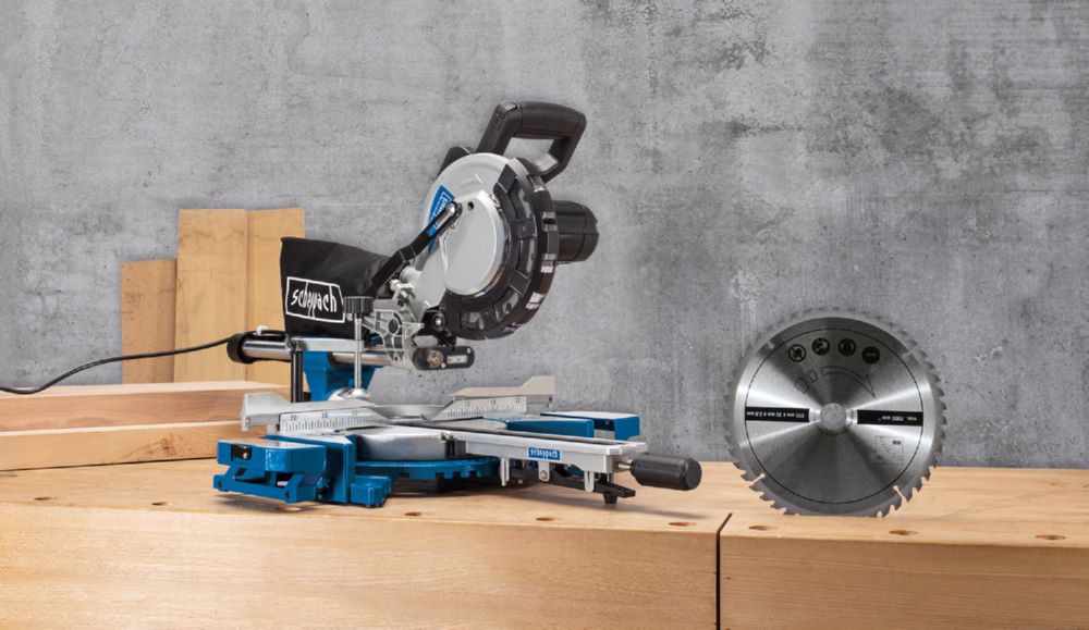 Produktbild Scheppach Kappzugsäge HM216 mit 2 Sägeblättern bild 3