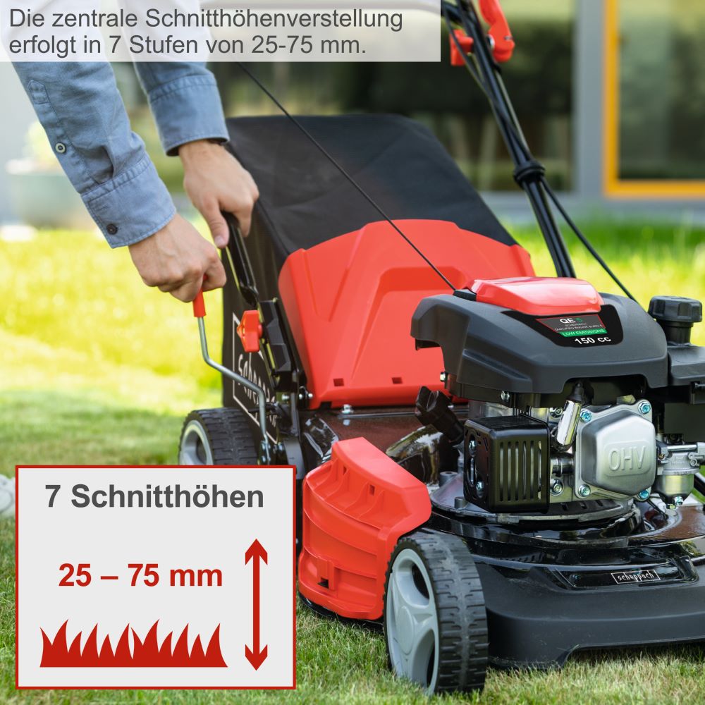 Produktbild Scheppach 6 in1 Benzin-Rasenmäher mit Radantrieb MS161-46 mit 3,5 PS / 2,6 kW bild 12