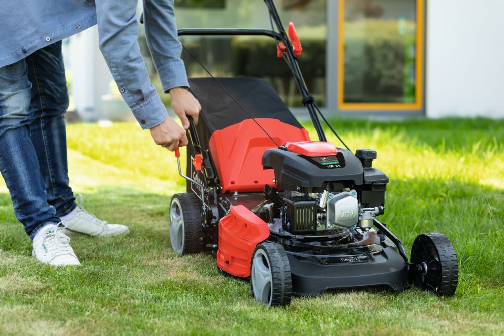 Produktbild Scheppach 6 in1 Benzin-Rasenmäher mit Radantrieb MS161-46 mit 3,5 PS / 2,6 kW bild 2