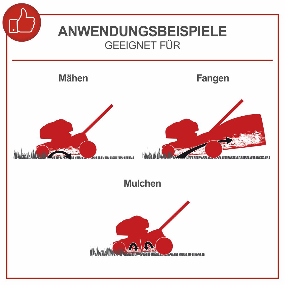 Produktbild Scheppach 6 in 1 Benzin-Rasenmäher mit Radantrieb MS173-51 4,5 PS bild 8