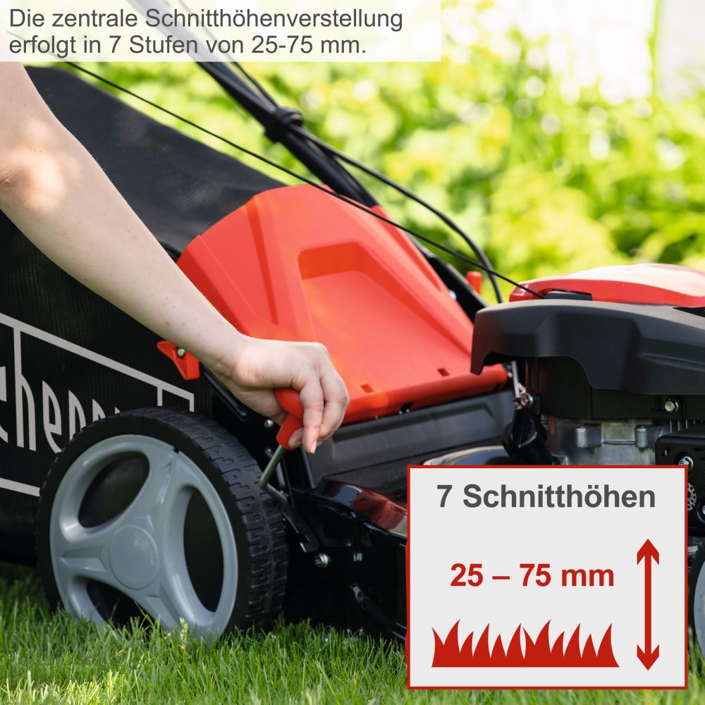 Produktbild Scheppach 6 in 1 Benzin-Rasenmäher mit Radantrieb MS173-51 4,5 PS bild 14