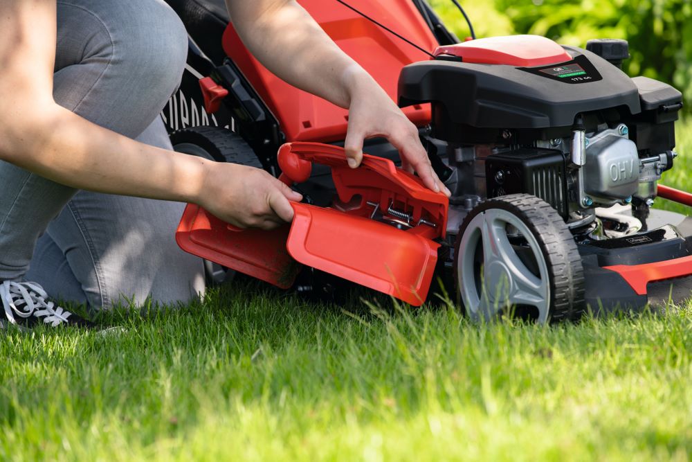 Produktbild Scheppach 6 in 1 Benzin-Rasenmäher mit Radantrieb MS173-51 4,5 PS bild 3