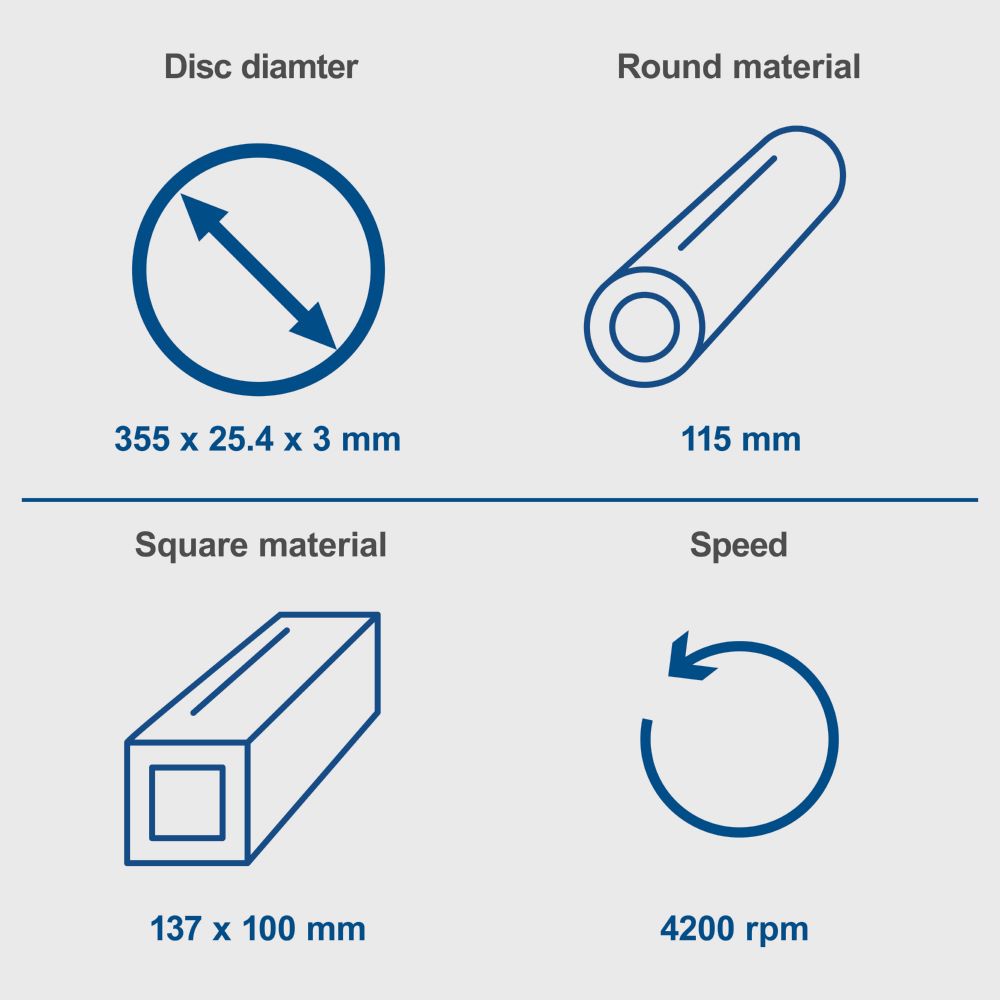 Produktbild Scheppach Metall-Trennschneider 355 mm MT150 2600 W Motor bild 13