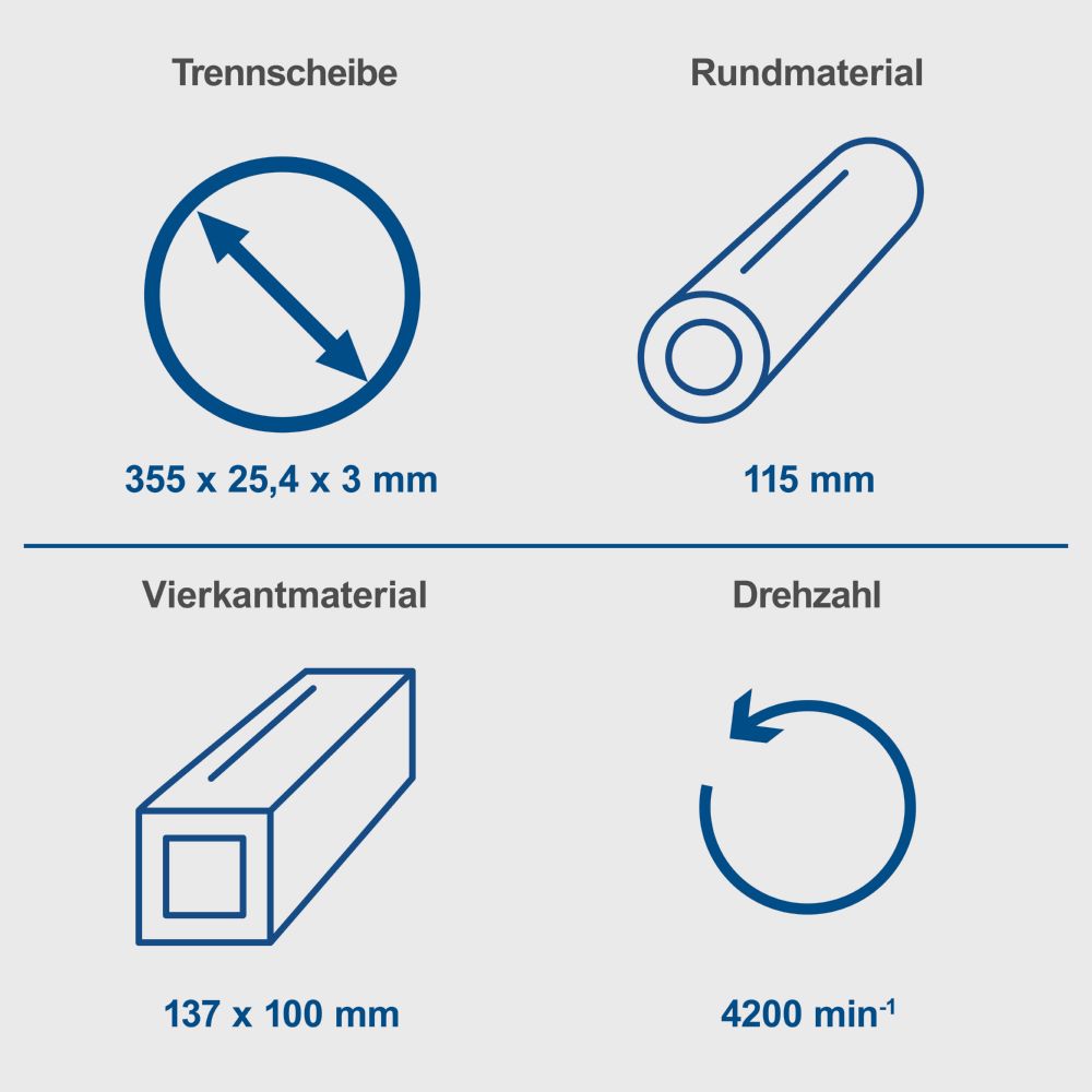 Produktbild Scheppach Metall-Trennschneider 355 mm MT150 2600 W Motor bild 6