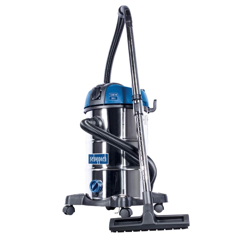 Produktbild Scheppach Premium Nass Trockensauger 30 Liter 1,3 kW mit Zubehör