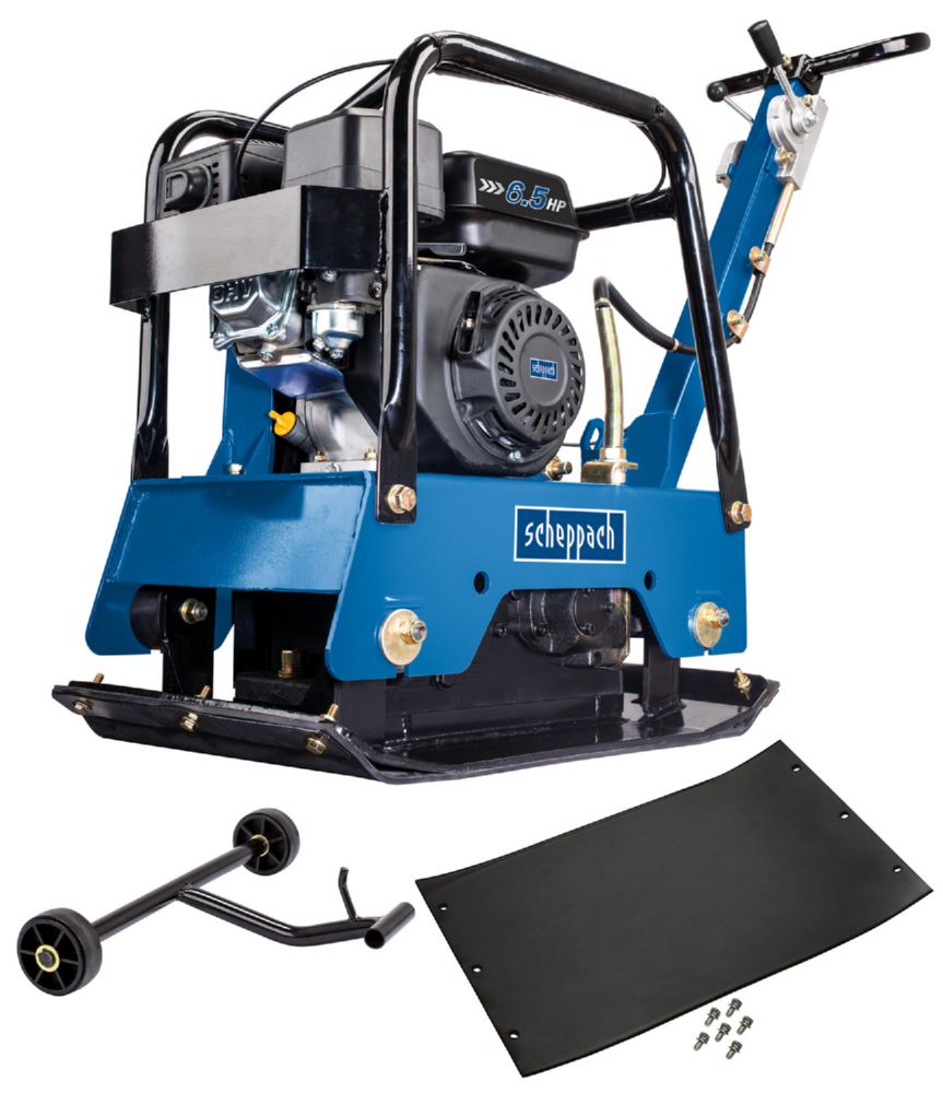 Produktbild Scheppach Rüttelplatte HP2500S 4 Takt Benzinmotor 6,5 PS