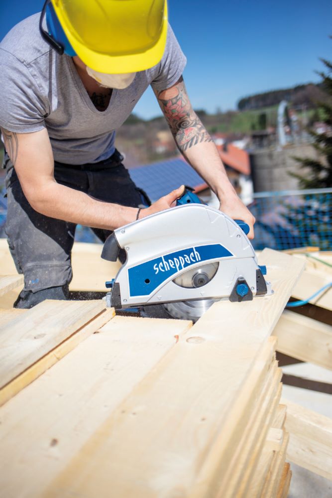 Produktbild Scheppach Tauchsäge PL75 Führungsschiene 1400 mm Zubehörpaket 1600 Watt bild 9