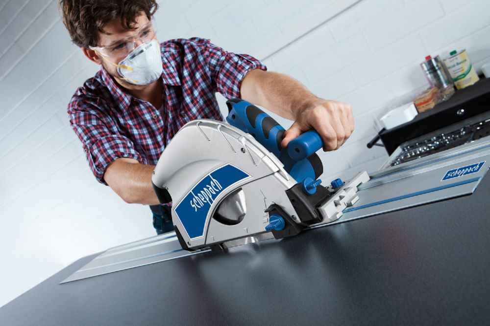 Produktbild Scheppach Tauchsäge PL75 Führungsschiene 1400 mm Zubehörpaket 1600 Watt bild 2