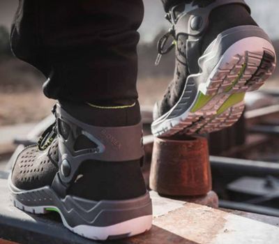 Produktbild arbeitskleidung schutz werbeblock elten arbeitsschuhe