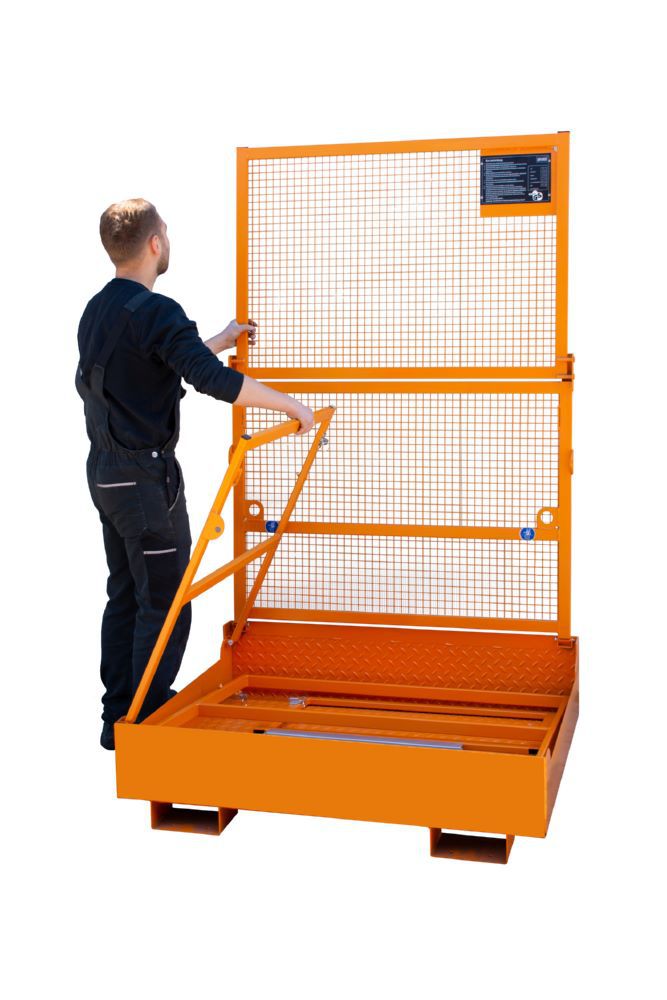 Produktbild Bauer Arbeitsbühne MB-F für 2 Personen gelborange 1210 x 1275 x 1995 mm bild 3