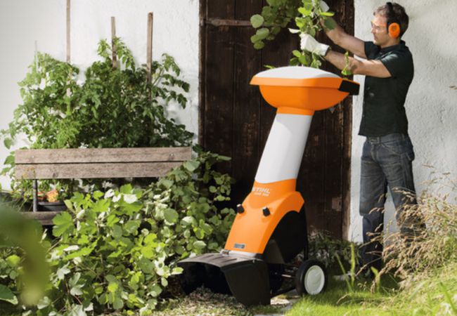 Produktbild Stihl Häcksler im Einsatz