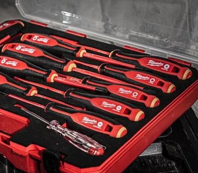 Produktbild elektroinstallation werbeblock elektronik schraubendreher