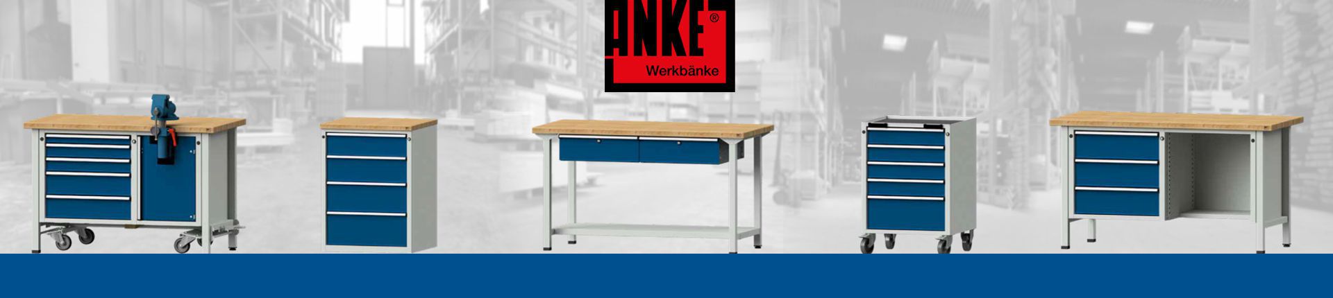Bild Einblick in das Sortiment von Anke Werkbänke