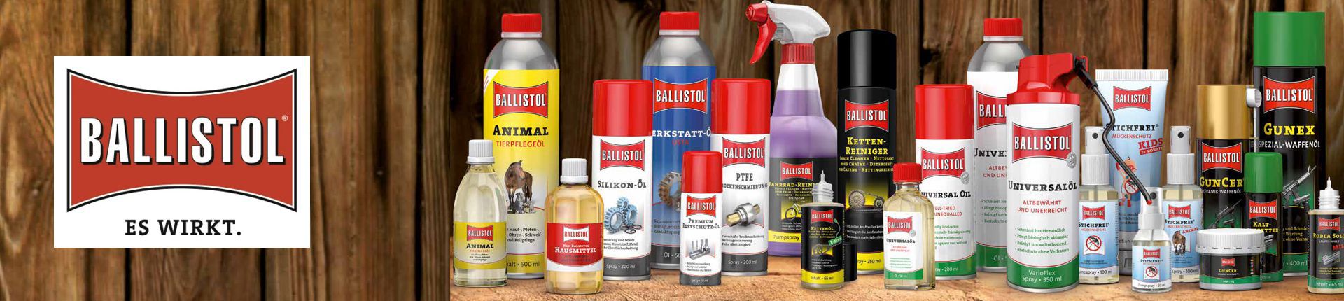 Bild Ballistol Sortiment im Überblick