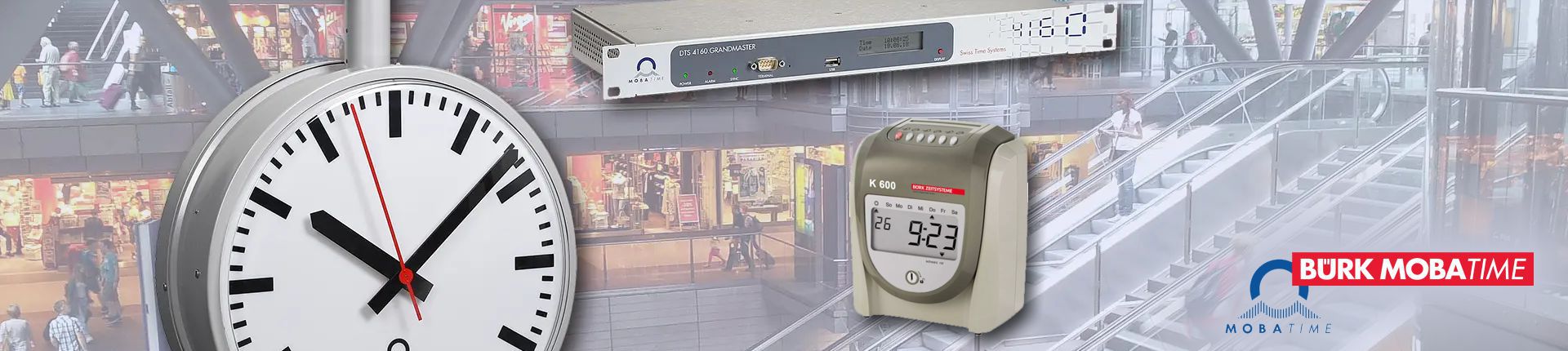 Bild Einblick in das Sortiment von Bürk Mobatime