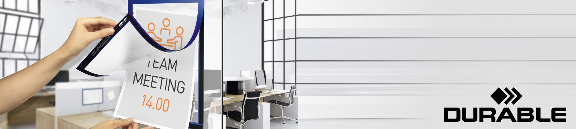 Bild Durable DURAFRAME Info-Rahmen im Einsatz