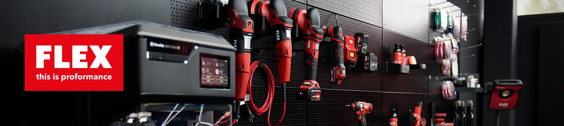 Bild Einblick in das Sortiment von Flex Tools