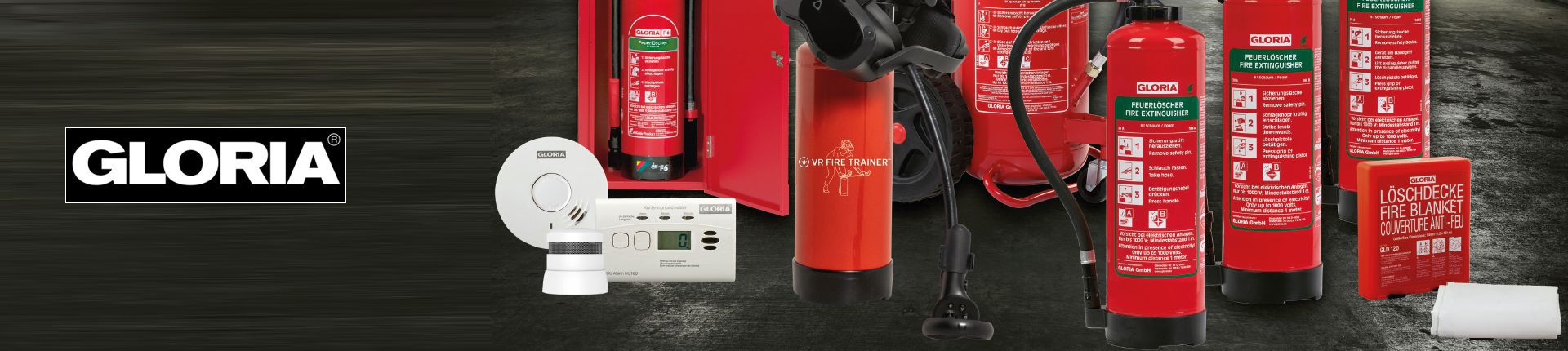 Bild Gloria Brandschutz Sortiment im Überblick