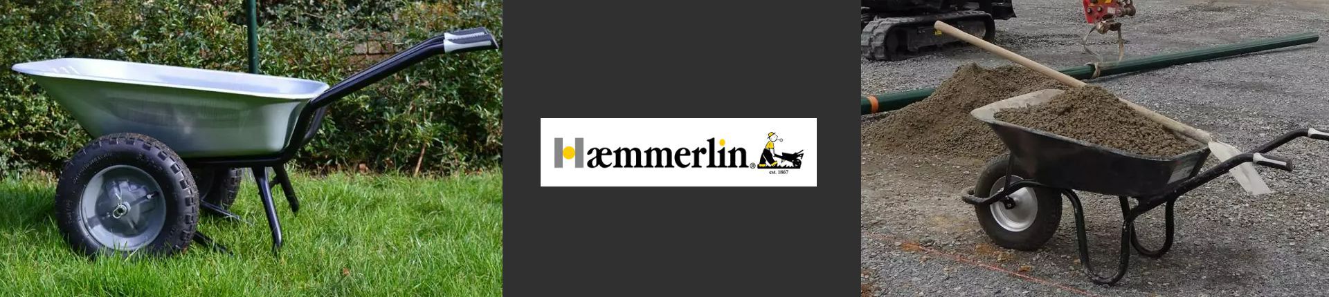Bild Haemmerlin Gartenschubkarre und Haemmerlin Baustellenschubkarre