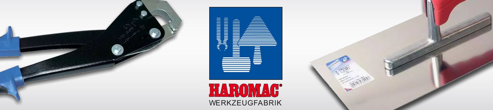 Bild Haromac Zange und Haromac Kelle in Nahaufnahme