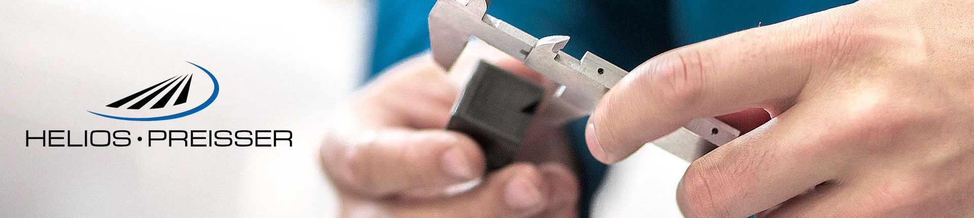 Bild Helios Preisser Messschieber in Aktion in Nahaufnahme