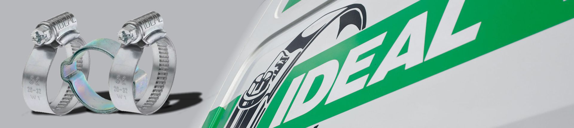 Bild Zwei Schellen von Ideal neben dem Markenlogo