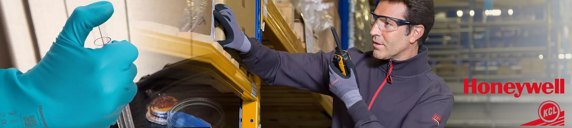 Bild Einblick in das Sortiment von KCL Honeywell Arbeitsschutz