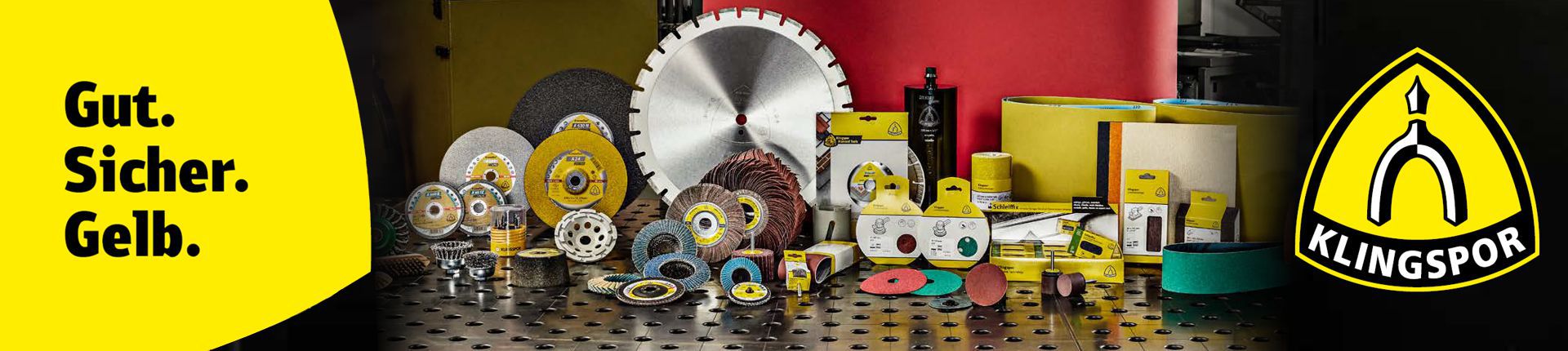 Bild Einblick in das Sortiment von Klingspor