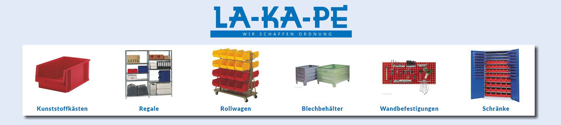 Bild Überblick über das Sortiment von La-Ka-Pe
