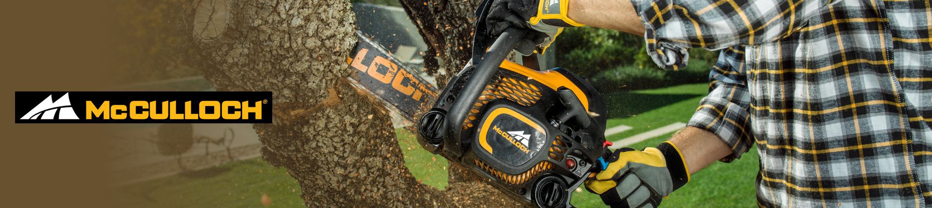 Bild McCulloch Kettensäge im Einsatz
