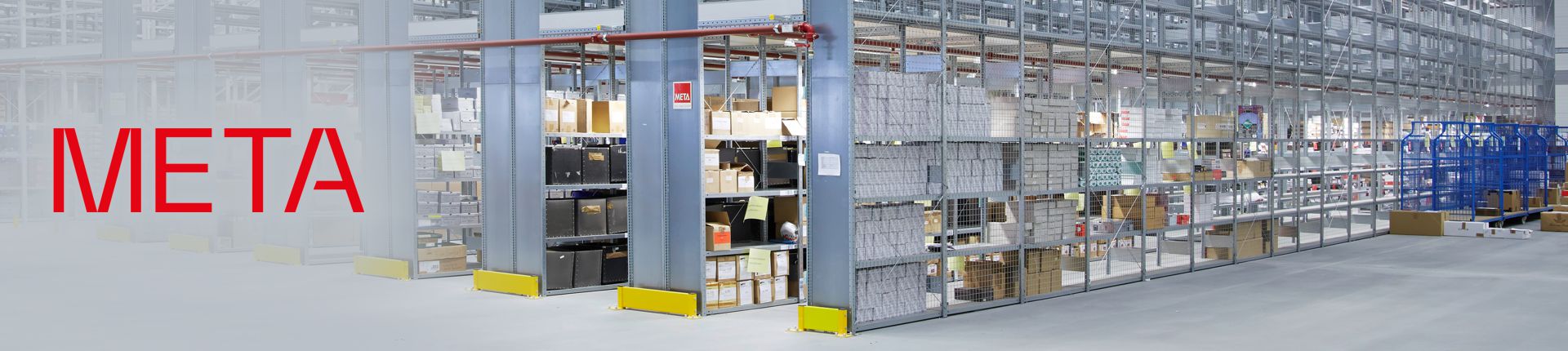 Bild Einbklick in das Sortiment von Metal Regalbau