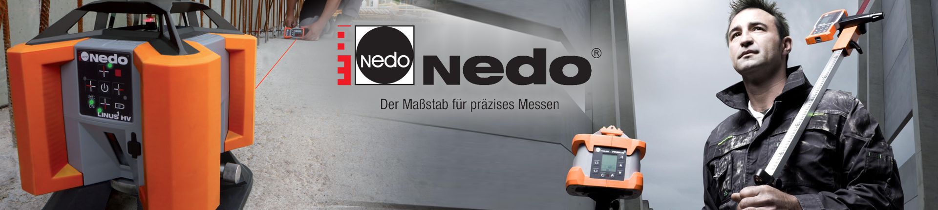 Bild Handwerker mit Messinstrumenten von Nedo