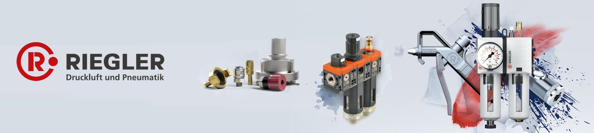 Bild Einblick in das Sortiment von Riegler Drucklufttechnik & Pneumatik