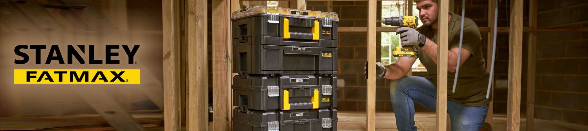 Bild Stanley FatMax Pro-Stack Aufbewahrungsbox im Einsatz