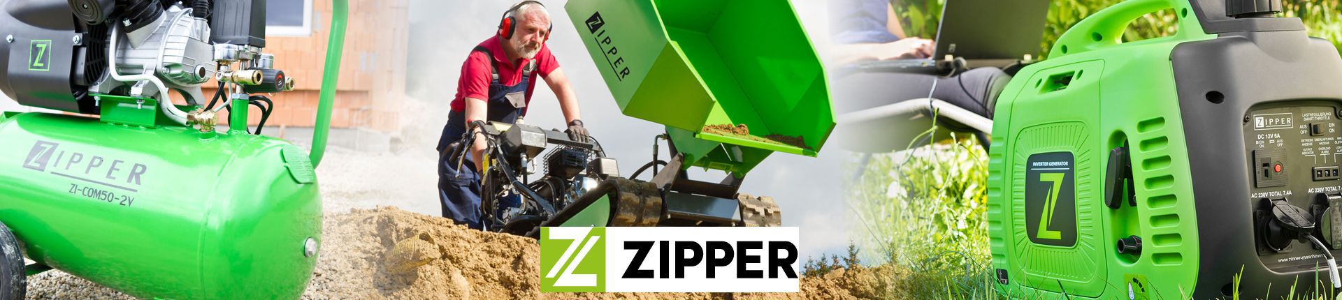 Bild Einblick in das Sortiment von Zipper Maschinen