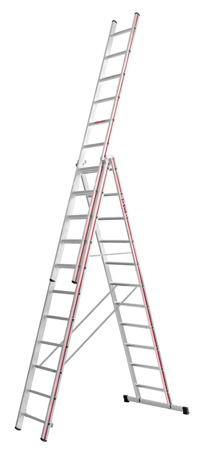 Produktbild Hymer Mehrzweckleiter dreiteilig 3 x 11 Sprossen