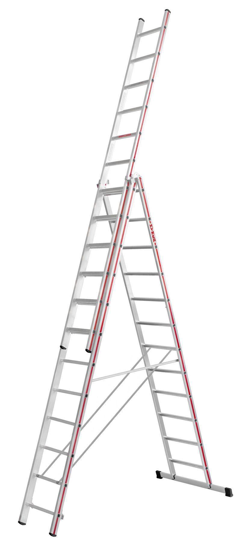 Produktbild Hymer Mehrzweckleiter dreiteilig 3 x 12 Sprossen