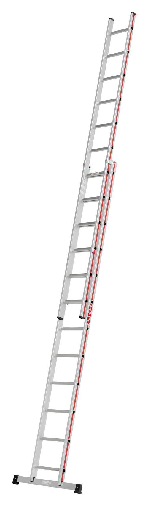 Produktbild Hymer Schiebeleiter zweiteilig 2 x 12 Sprossen Arbeitshöhe 6,32 Meter