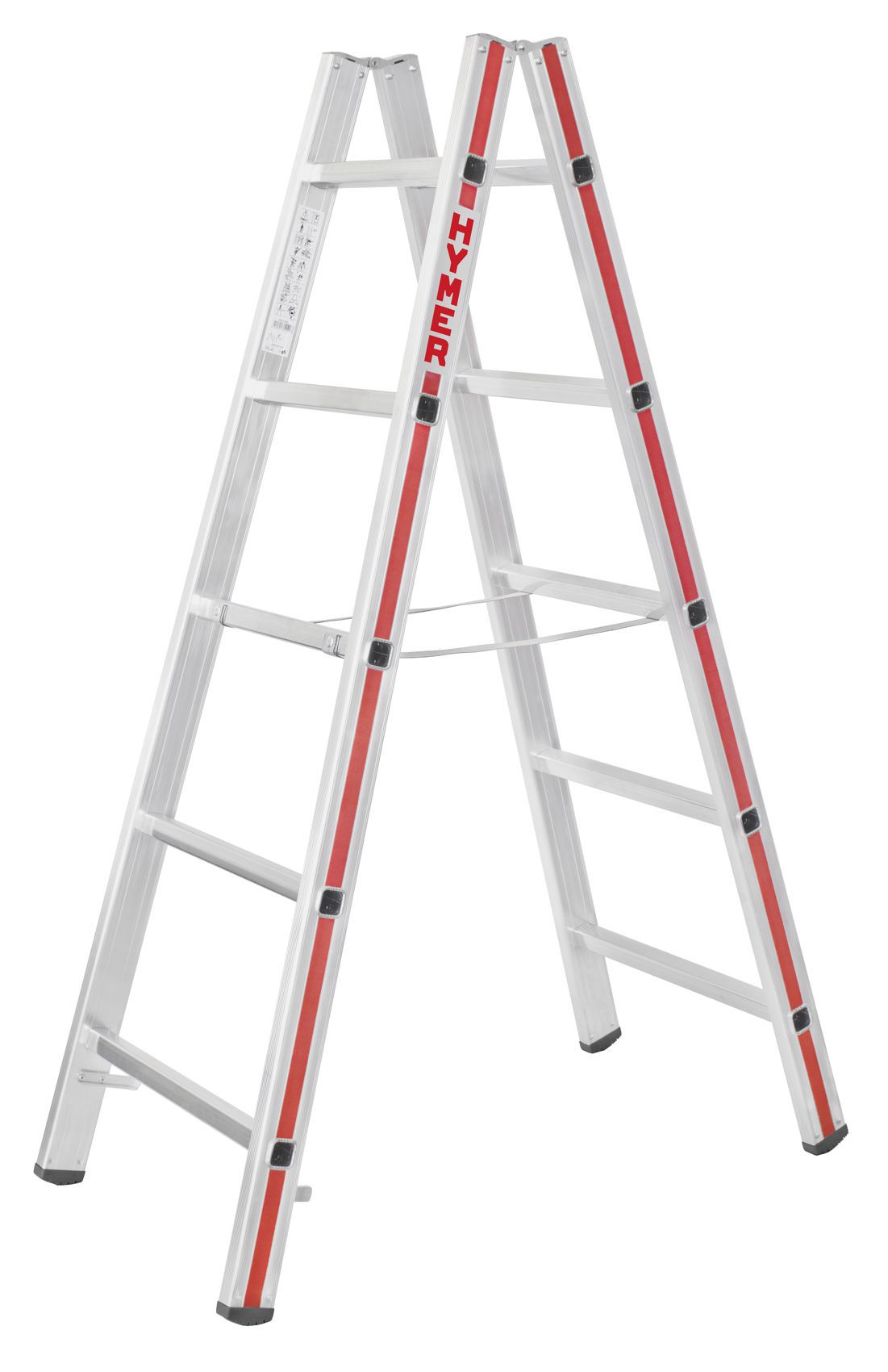 Produktbild Hymer Sprossenstehleiter 2 x 5 Sprossen 1,47 Meter lang