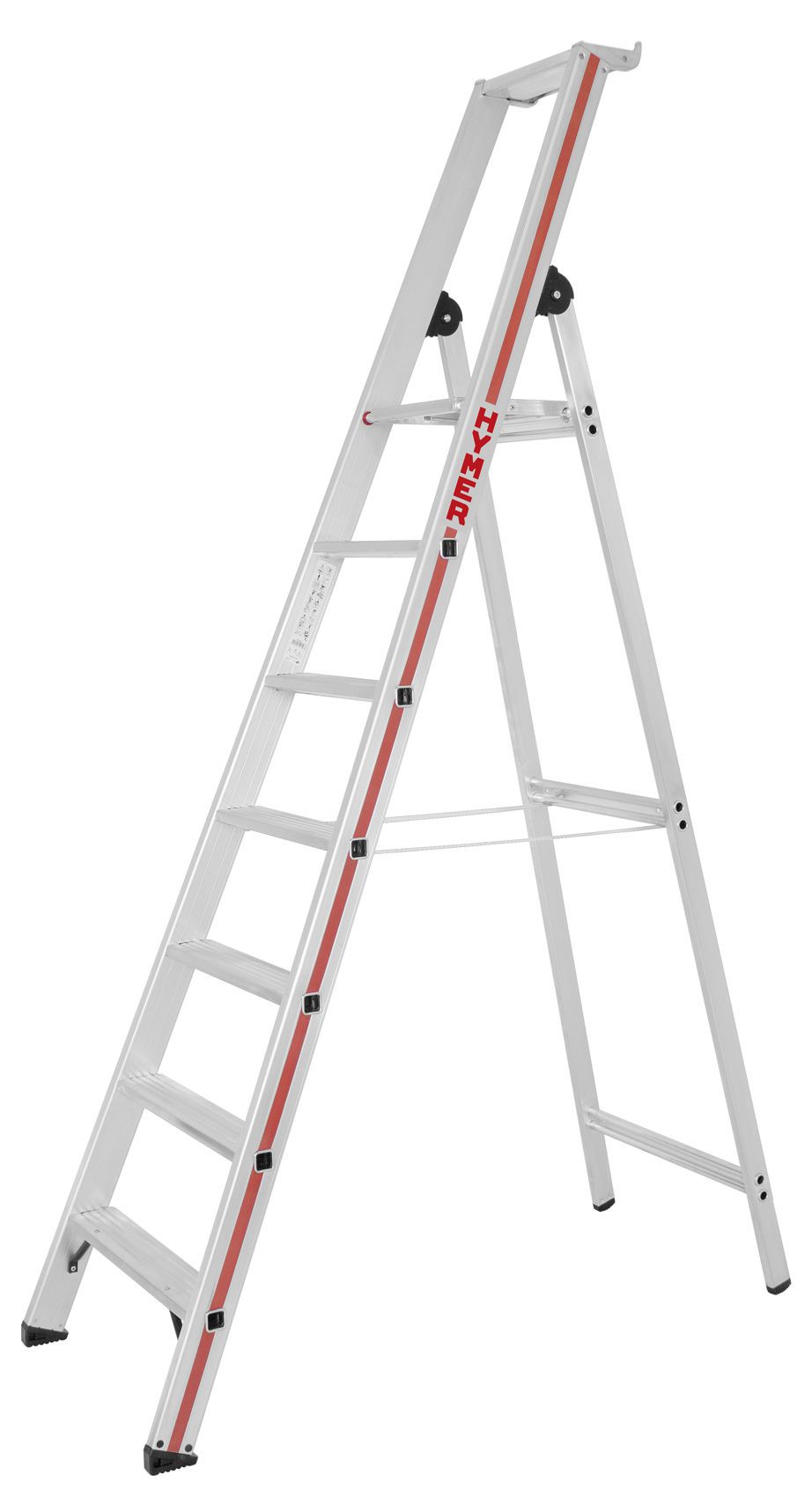 Produktbild Hymer Stufenstehleiter Plattform 250 x 250 mm 7 Stufen