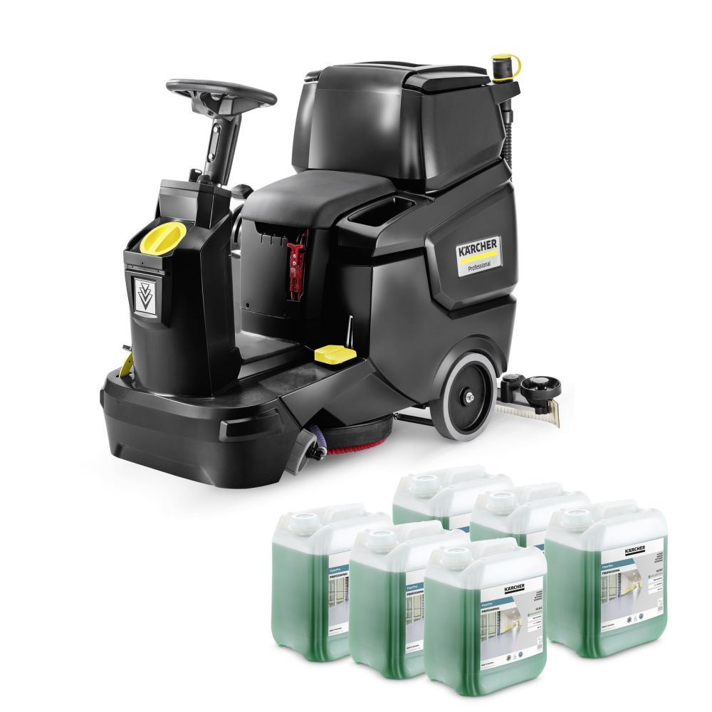 Produktbild Kärcher Scheuersaugmaschine BD 50/70 R Classic Bp Pack Anniversary Edition + 6x CA 50 C 2,5 Ltr. bild 2