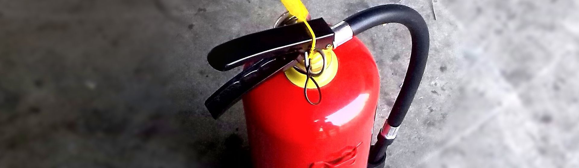 Feuerlöscheri n Nahaufnahme von oben bild