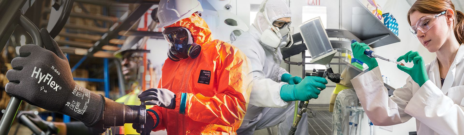 Ansell Chemikalienschutzhandschuhe in Aktion bild