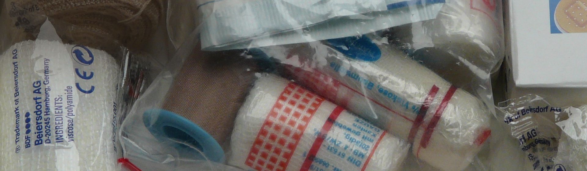 Verbandsmaterial in Nahaufnahme bild