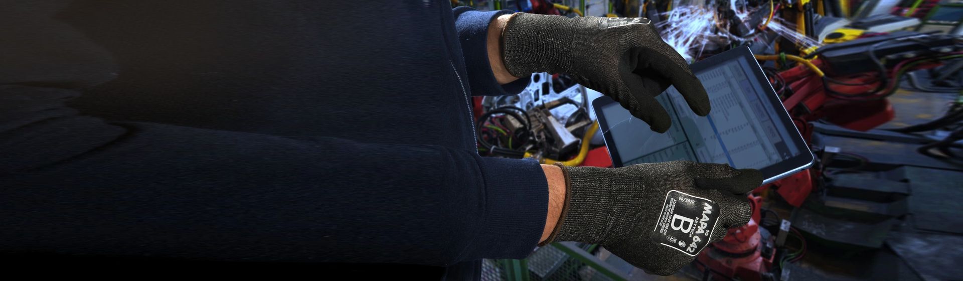 Mapa Strickhandschuhe in Aktion bild