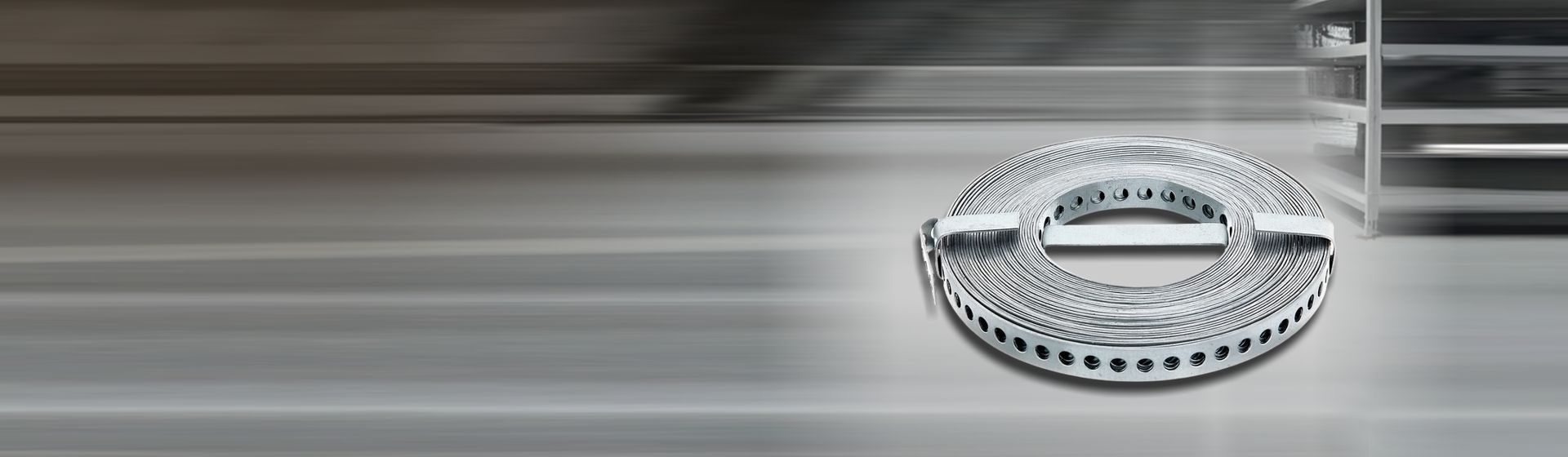 Silberfarbenes Alberts Lochband aufgerollt bild